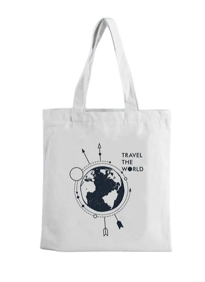 travel the world tote bag - URHUBB